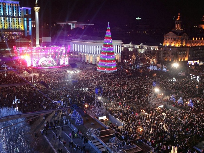 Новый год - Майдан Незалежности